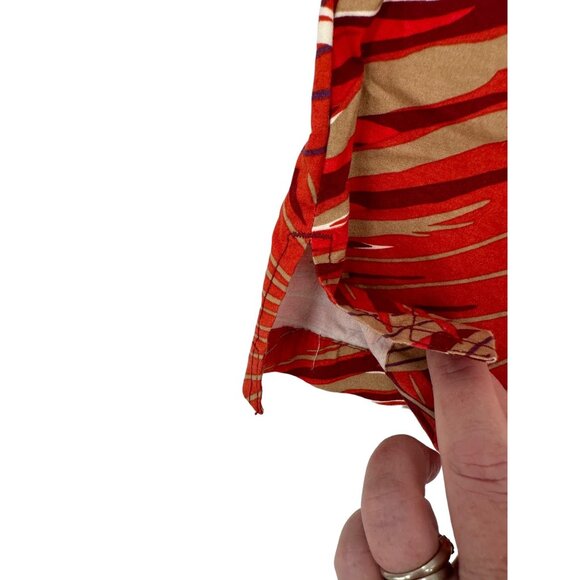 Gap Vintage Skirt Womens Size 10 Floral Tropical 90s Retro Cotton Side Zip‎ - Picture 4 of 7